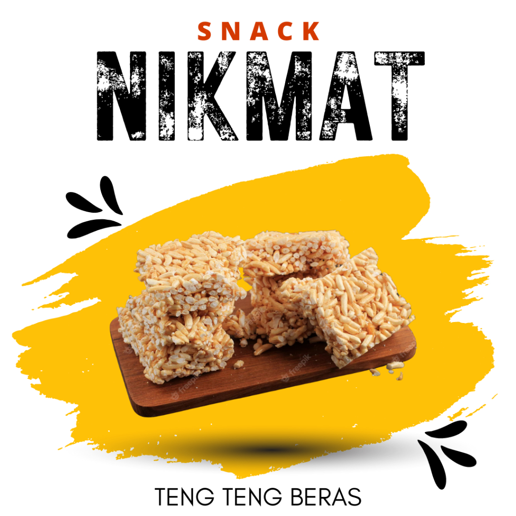 

[SNACK NIKMAT] Teng-Teng Beras / Teng-Teng / Snack Cemilan Makanan Ringan / Camilan Gurih Manis