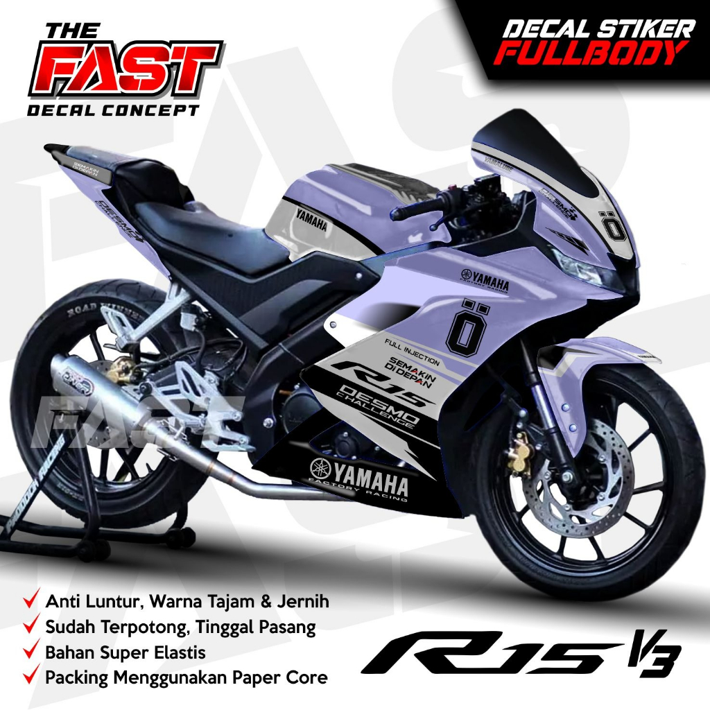 ID BISA COD_DECAL R15 V3 FULL BODY STIKER R15 V3 FULL BODY DEKAL R15 V3 OHLINS VARIASI STIKER R15 V3