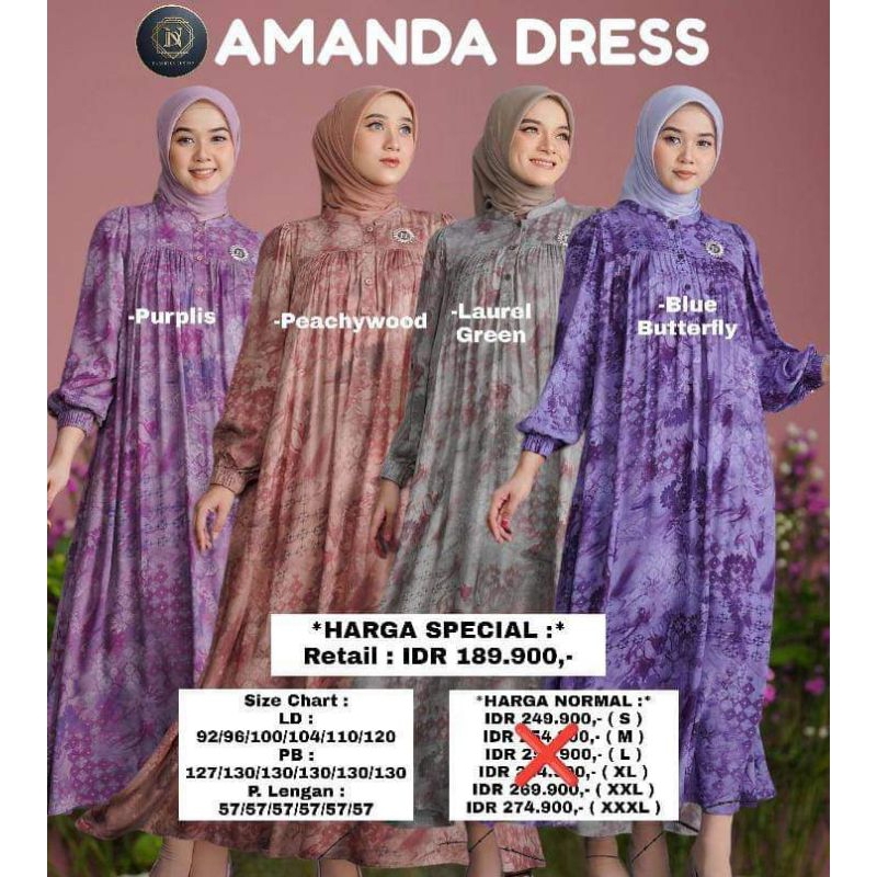 AMANDA DRESS - NADHERA LUXURY