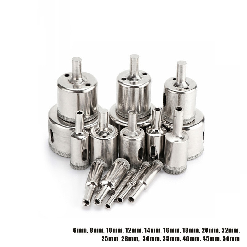 Mata Bor Diamond Coated Hole Drill Bit 6mm-50mm 16 PCS - DK650