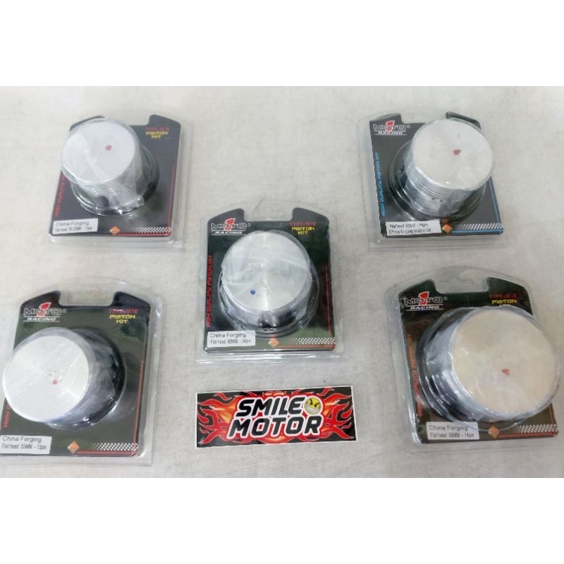 PISTON MOTO1 FORGING MENTAH CUSTOM 58/60/62/63/65/66/68/72 PEN PIN 14
