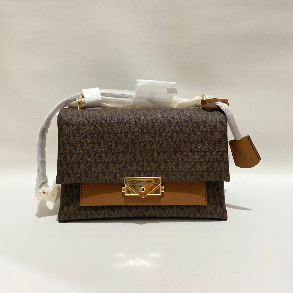 Michael kors cece medium flap shoulder brown