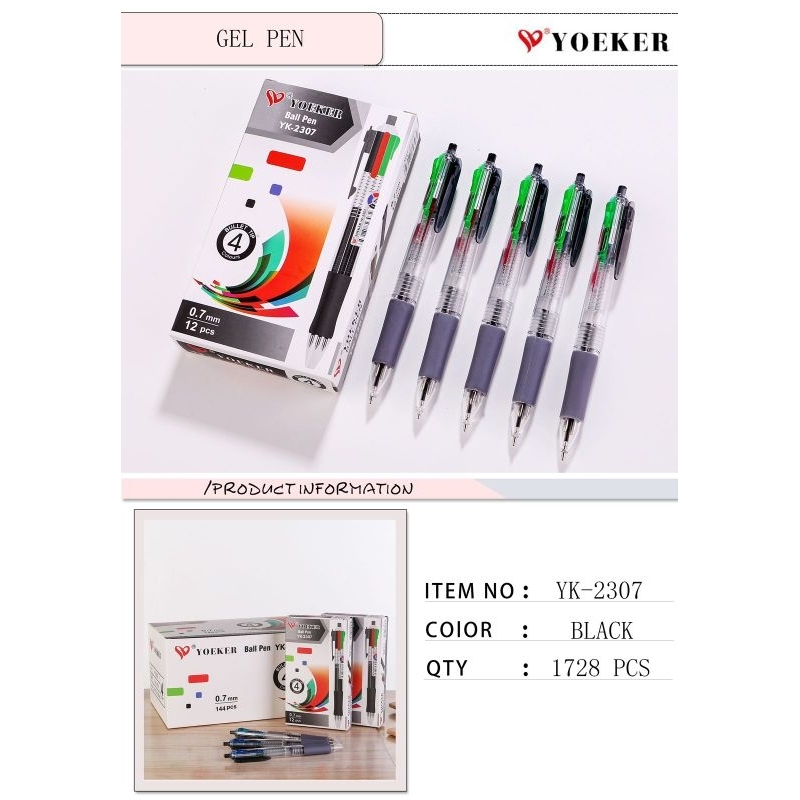 

pulpen 4 warna yoeker # GW