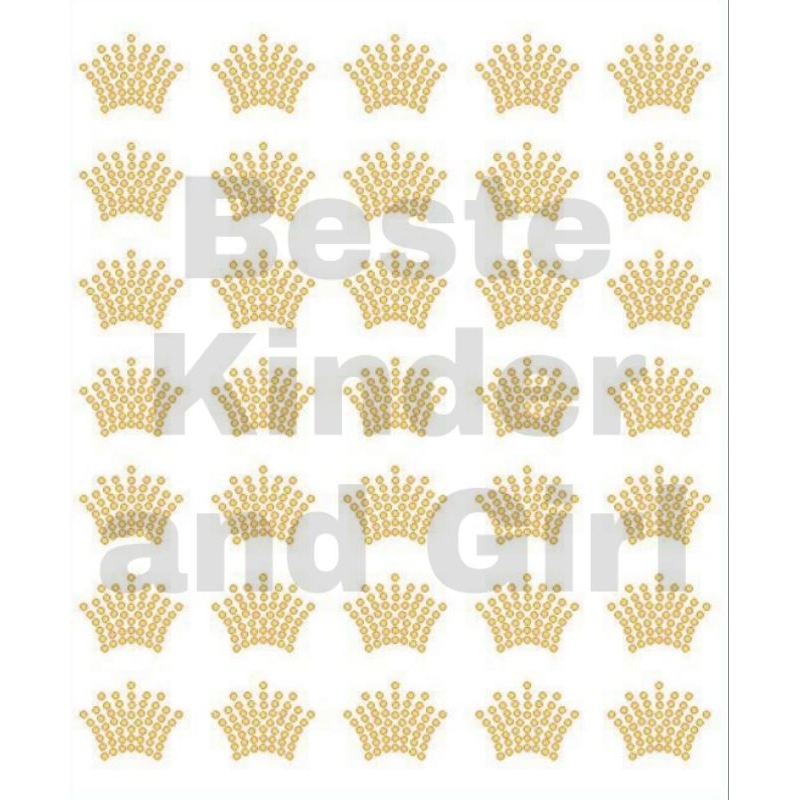 Mahkota tempel logo crown mote payet hijab gamis