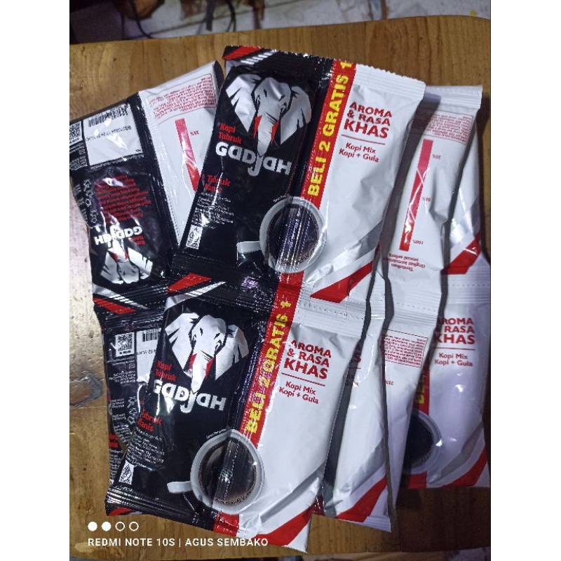 

1 rcg kopi tubruk gadjah isi 10s