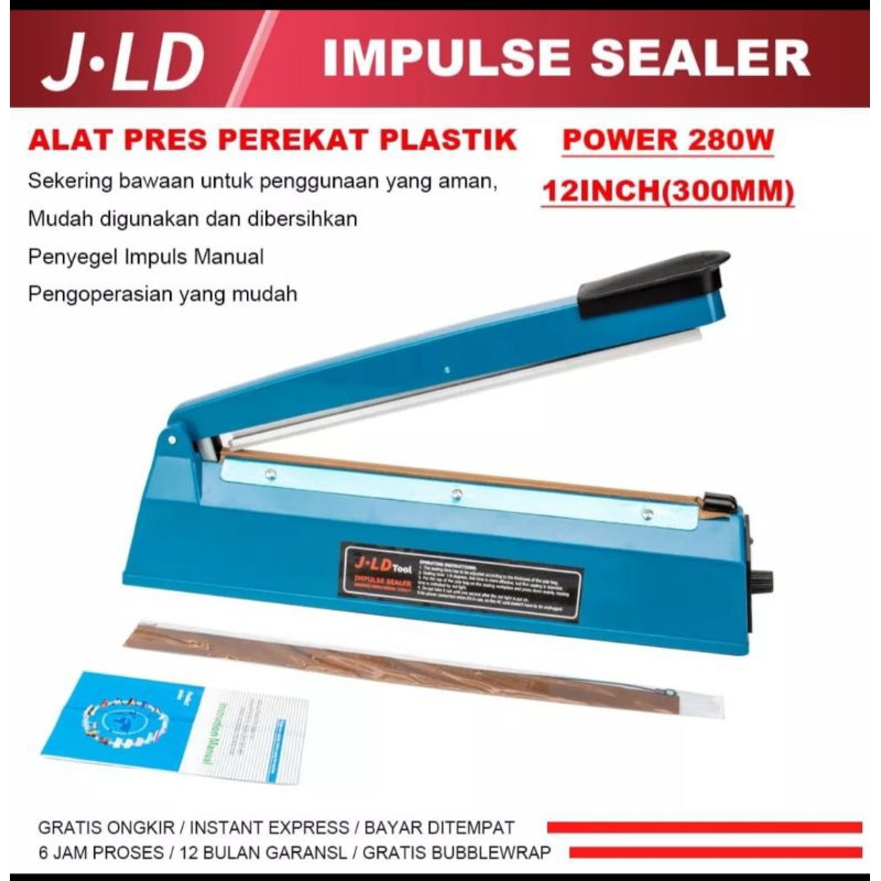 JLD Impulse sealer Alat Press Plastik lmpulse Sealer MesinPerekat Plastik alat pres Perekat plastik