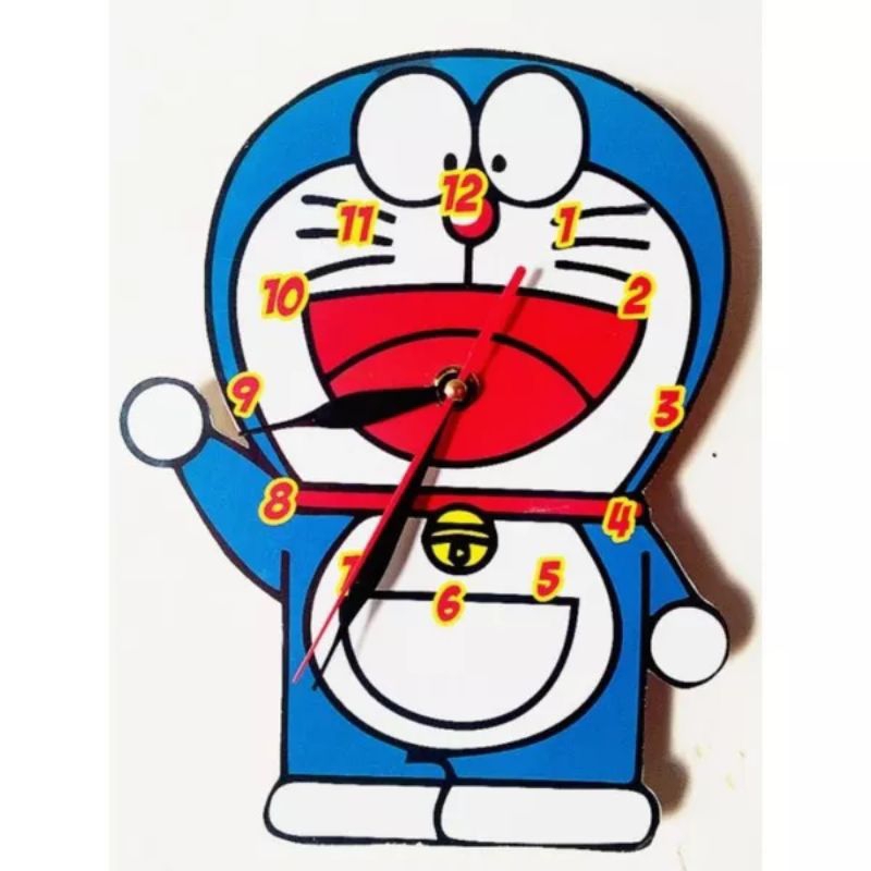 Jam Dinding Doraemon, Jam Dinding Murah, Jam Dinding Makassar, Jam Dinding Anak, Jam Tangan Anak, Ja