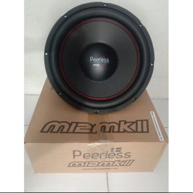 subwoofer mobil 12 inch peerless m12mk2 double coil by cello technology berkualitas