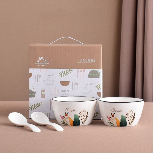 

Dijual Nordic Green Plant Keramik Berkualitas Bowl sendok Mangkok 2 Set New