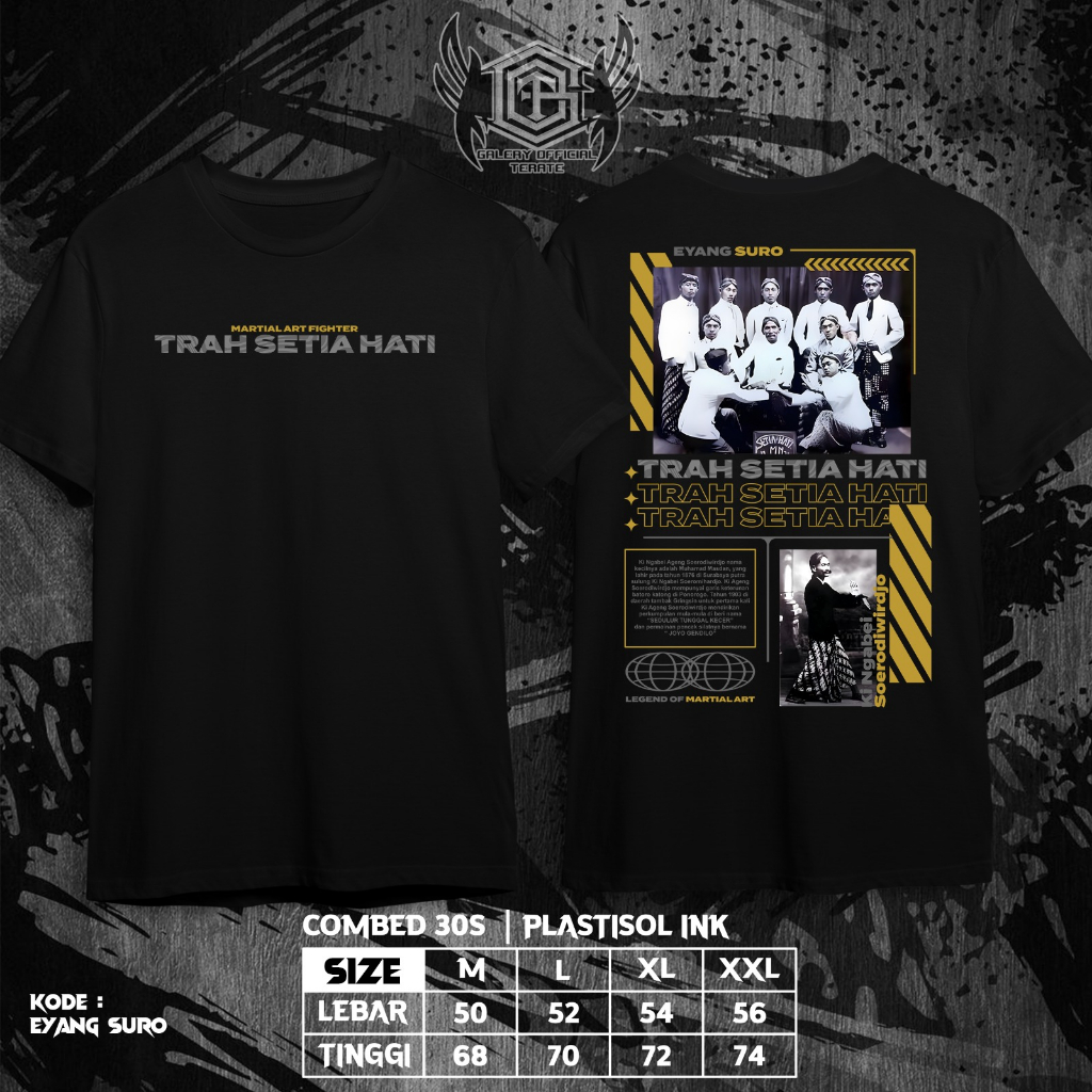 Kaos Trah Setia Hati Plastisol Ink