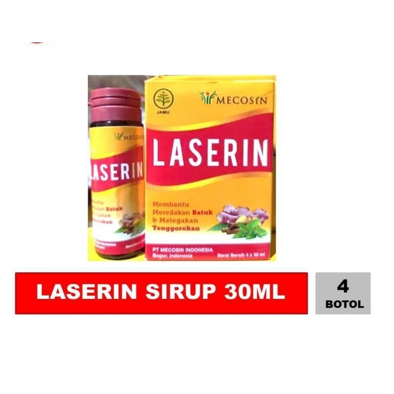 

Laserin Sirup 30ml - Laserin Mecosin isi 1 kotak 4 botol