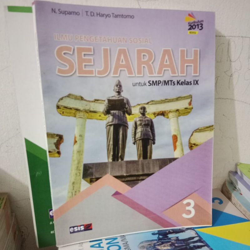 buku sejarah SMP kelas 3-9 penerbit esis