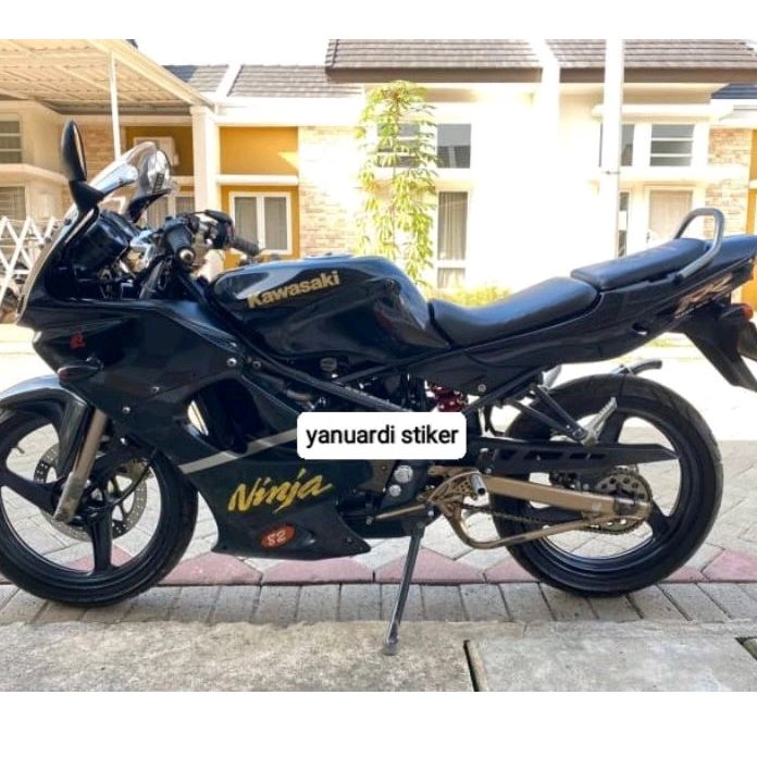 STRIPING STIKER LIST NINJA RR 2007 2008 HITAM FULL ninja rr old 2008 hitam CKD