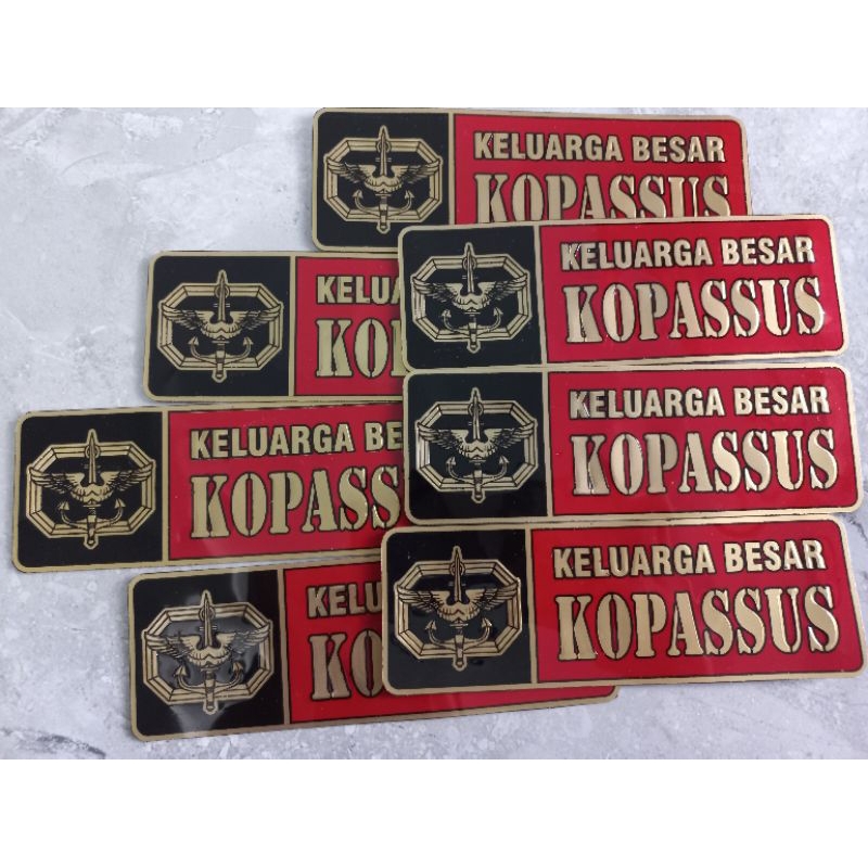 STICKER PVC PANJANG KOPASSUS - STICKER PVC PANJANG KOPASSUS TIMBUL