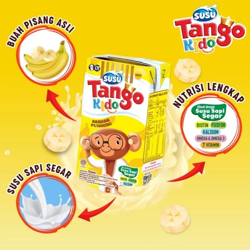 

Susu UHT Kido Rasa Pisang/Susu UHT Kotak mini/Susu tango kido(Eceran Ya Kak 1pcs)