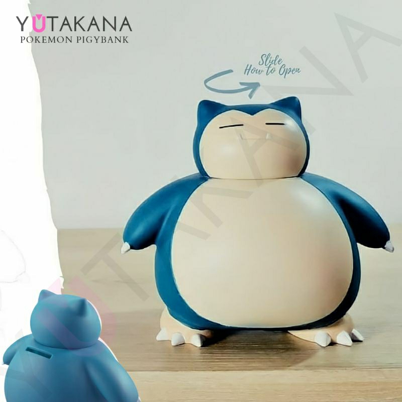 Celengan Karakter Snorlax (Pokemon) / Celengan Koin Coin / Piggybank / Tabungan Koin / Figure Snorla