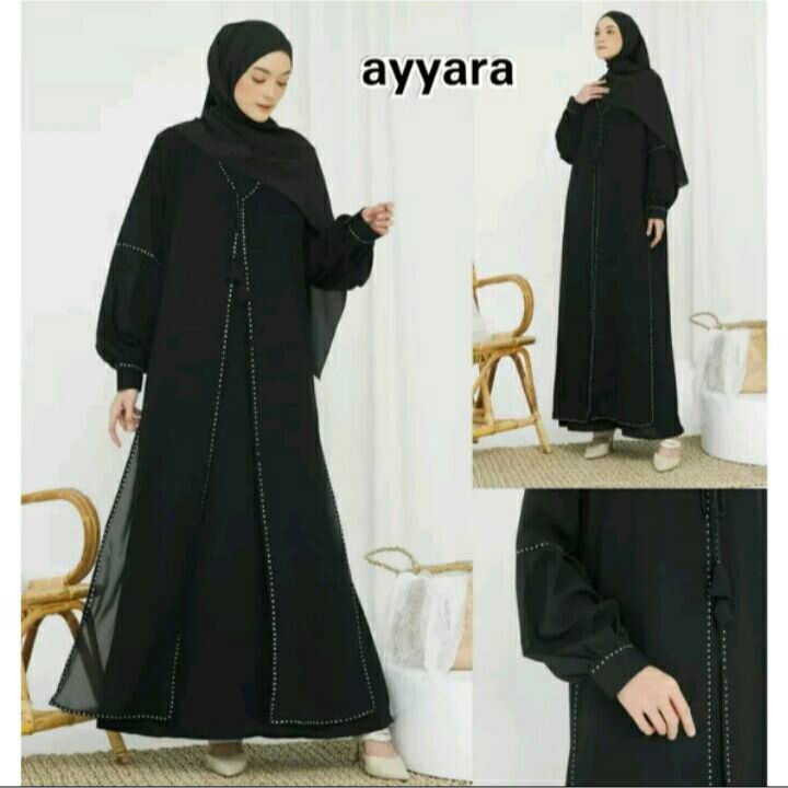 Abaya Dubai Ayyara Terbaru Gamis Abaya Hitam Turkey Dress Arab Saudi Ukuran Dewasa