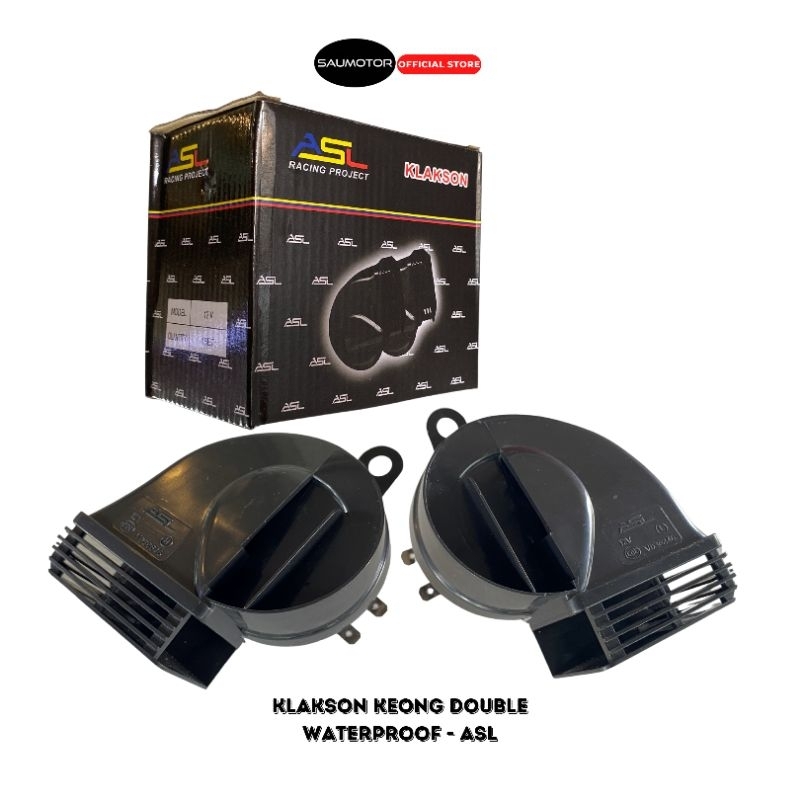 ASL Klakson keong double Waterproof motor mobil 12 volt Klakson keong dobel GARANSI