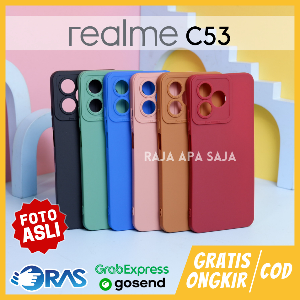 Soft Case REALME C53 Silicon Silikon Cover Casing Karet Sopkes Kesing HP Pro Cam Realmi Relmi Rilmi