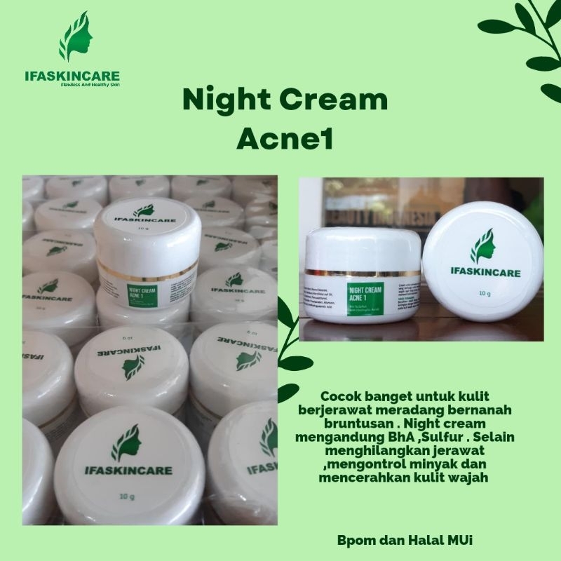 NIGHT CREAM ACNE 1 | IFSKINCARE