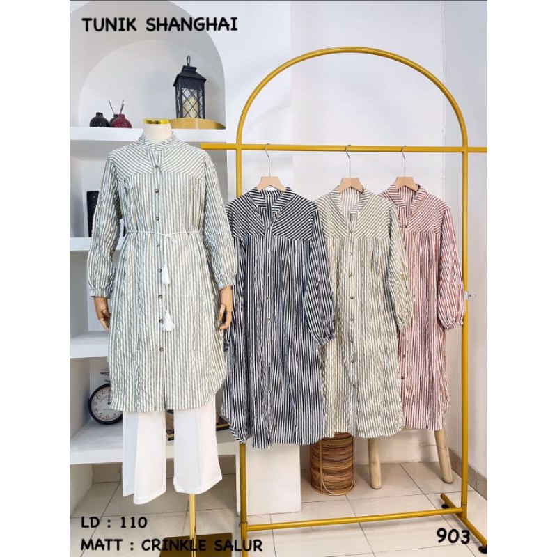 TUNIK / LONG TUNIK / MIDI DRESS KEKINIAN CRINKLE AIRFLOW