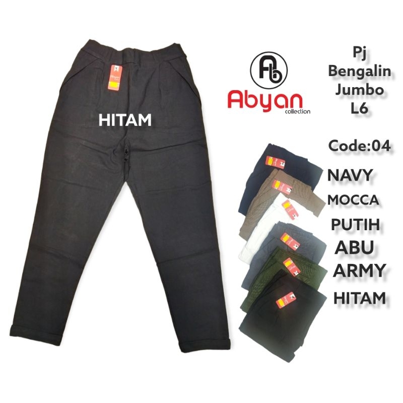 CELANA PANJANG WANITA UKURAN JUMBO BAHAN BENGALIN SUPER MELAR 