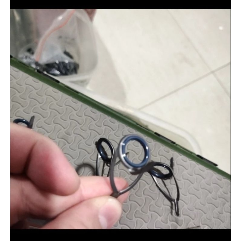 ring cincin joran Fuji cckwfg atau bckwfg kaki 2 fazlite keramik biru