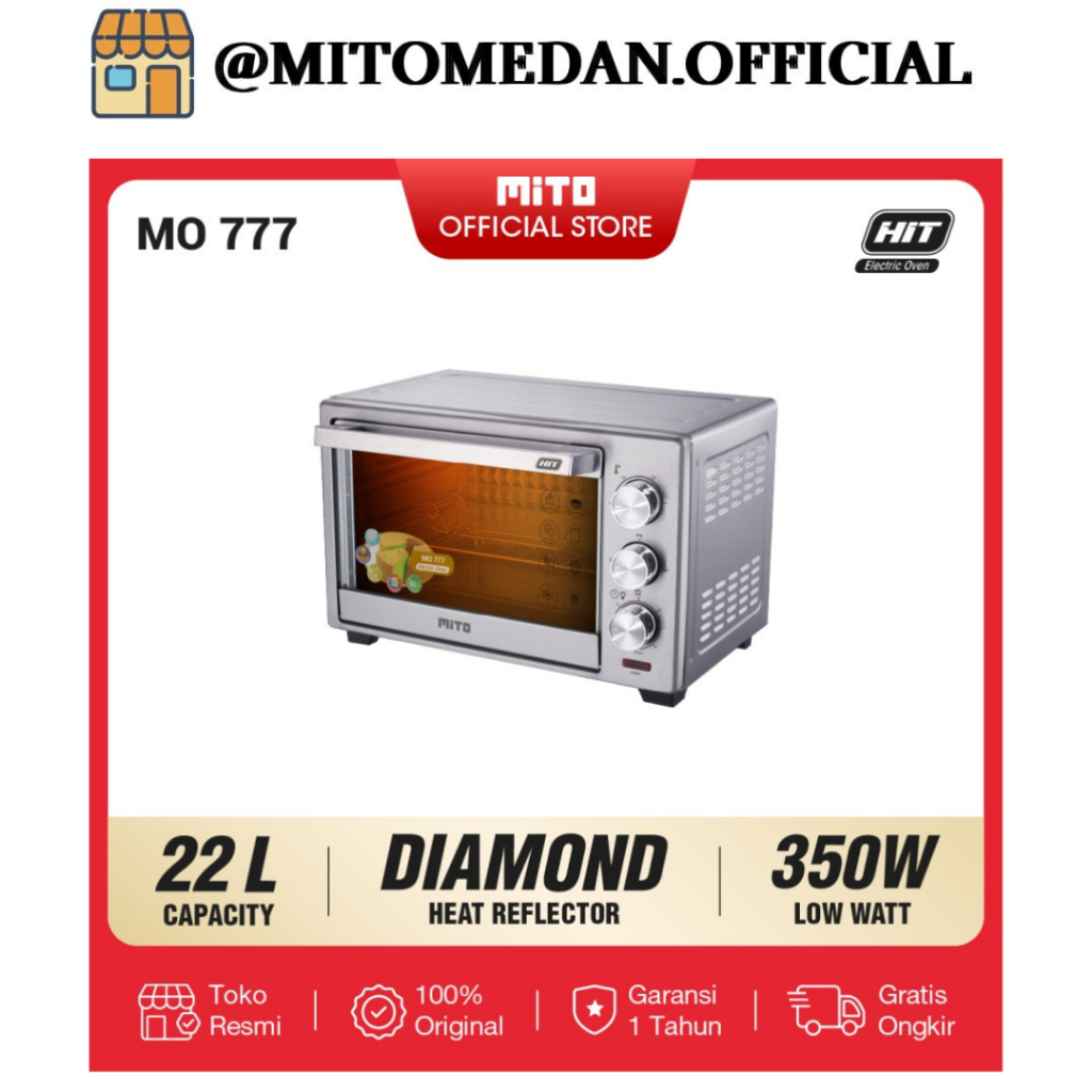 MITO MEDAN - OVEN MITO MO 777 WOOD EDITION 22Liter
