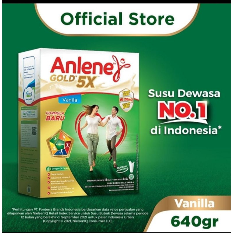 

Anlene gold 5x vanila 620gr