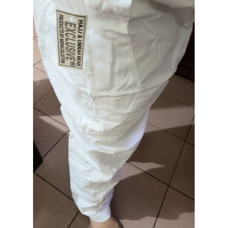 Celana Putih Jumbo Pria Umroh Haji