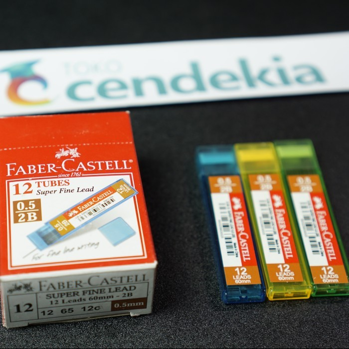 

Isi pensil mekanik 2B Faber Castell 0.5 warna