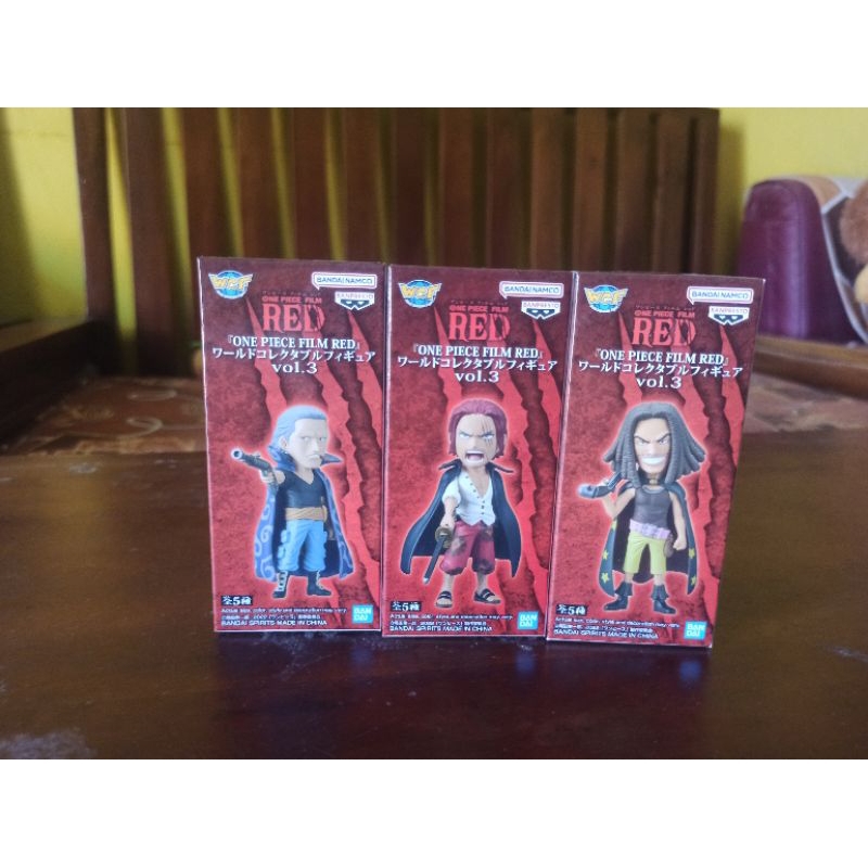 Original Figure WCF One Piece Film Red Vol. 3 Shanks Yassop Beckman Benn Banpresto