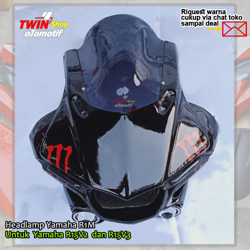 Headlamp Yamaha R1M Untuk  Yamaha R15V1 R15V2  dan R15V3