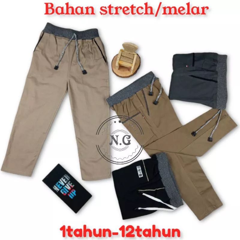 Celana panjang anak laki 1-14 tahun/ Chinos rip panjang  anak