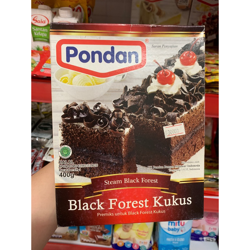 pondan black forest kukus 400gr