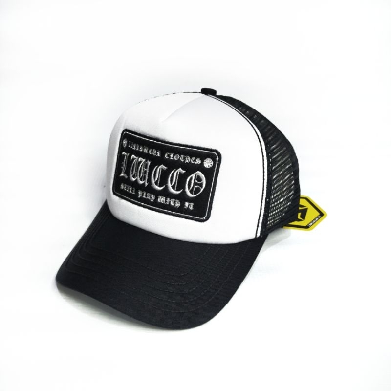 LINKSWEAR Topi trucker variasi warna hitam putih hitam topi distro topi barudak bandung topi hits vi