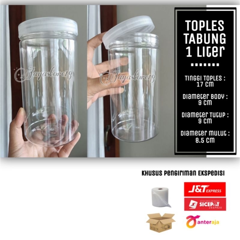 toples 1liter tebal 65gr KHUSUS JNE JNT SICEPAT- BOTOL TOPLES 1000ML TOPLES TABUNG tebal 65gr murah 