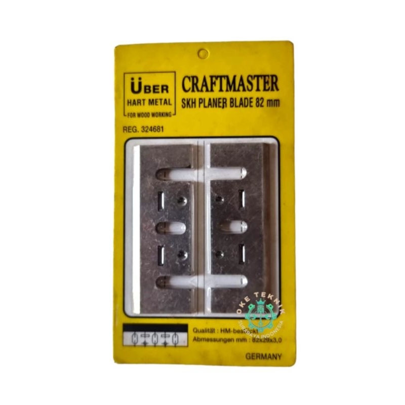Mata Pisau Mesin Serut Kayu Planner Blade Pasah Ketam 82 mm  ( CRAFTMASTER )