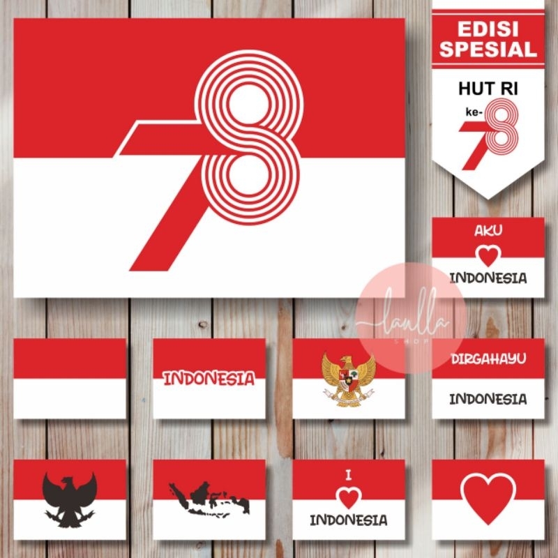 

LS STIKER HUT RI / STIKER PIPI / STIKER KEMERDEKAAN / STIKER MERAH PUTIH ISI 50pcs