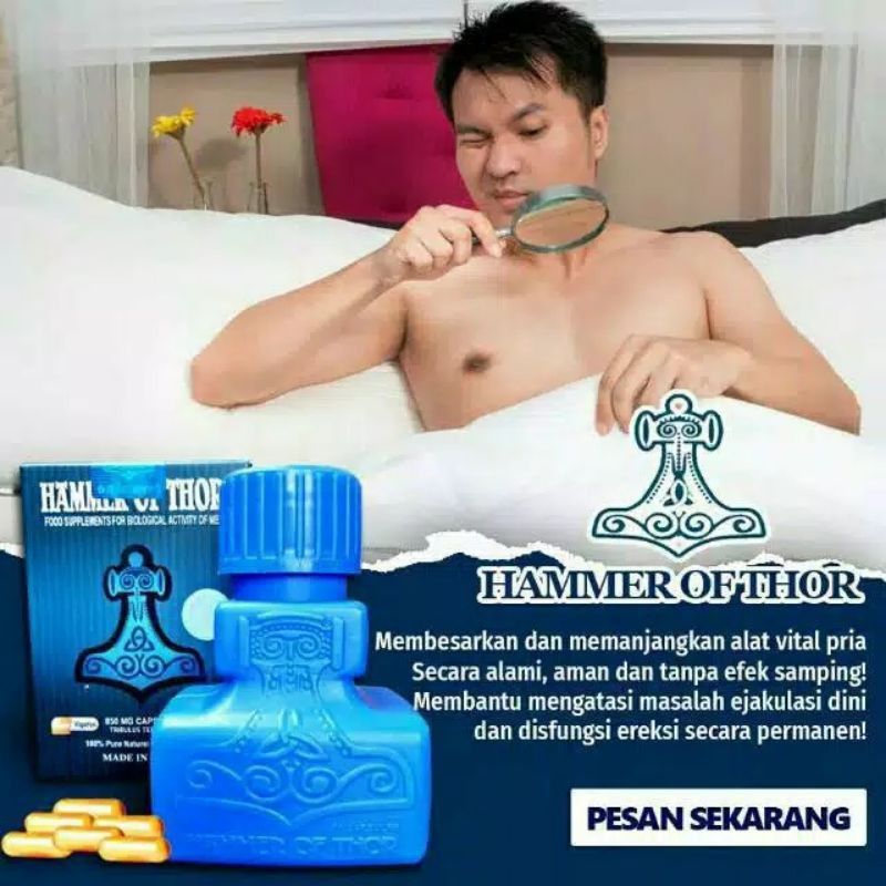 HAMMER OF THOR 100% ORIGINAL OBAT PENAMBAH STAMINA PERFORMA PRIA