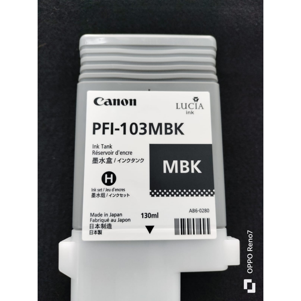 Tinta Plotter Canon PFI 103 MBK