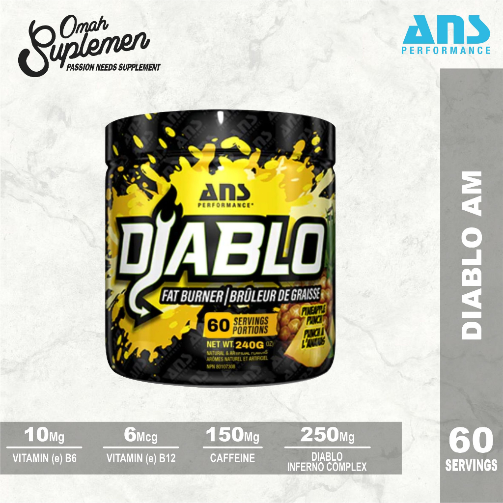 ANS Diablo 60 Serving Advanced Fat Burner Diablo AM