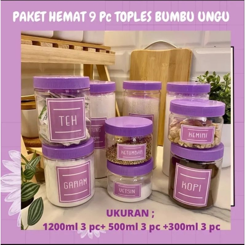 Toples Bumbu ungu Free Stiker Nama Bumbu