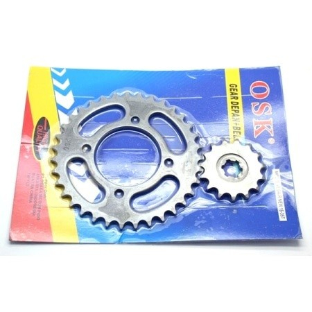 GEAR SET DEPAN BELAKANG YAMAHA VEGA R NEW 35-15T - GIR DEPAN BLAKANG