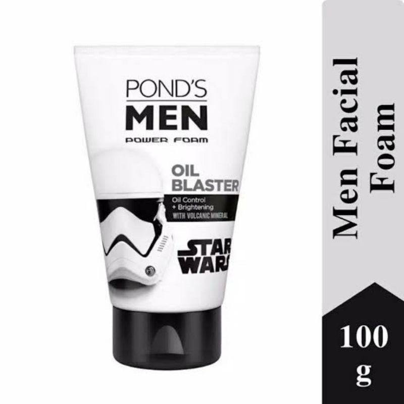 Ponds Men Facial Foam 100gr - Star Wars Power Foam Oil Control Blaster / Sabun Cuci Muka