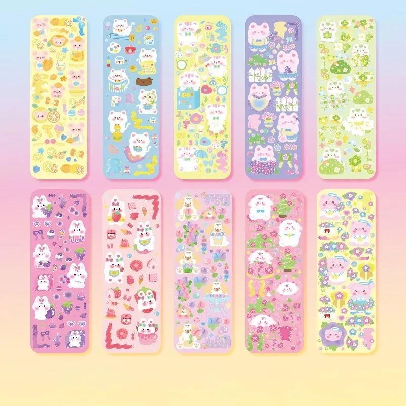 

CUTE GARDEN - KEIVRYTHING Sticker Sheets Journal Planner Kawaii Aesthetic Kiss Cut