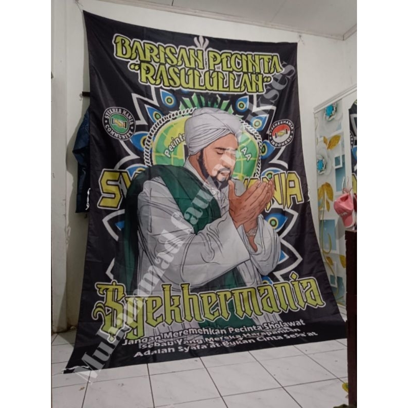 bendera SYEKHERMANIA full printing ukuran besar