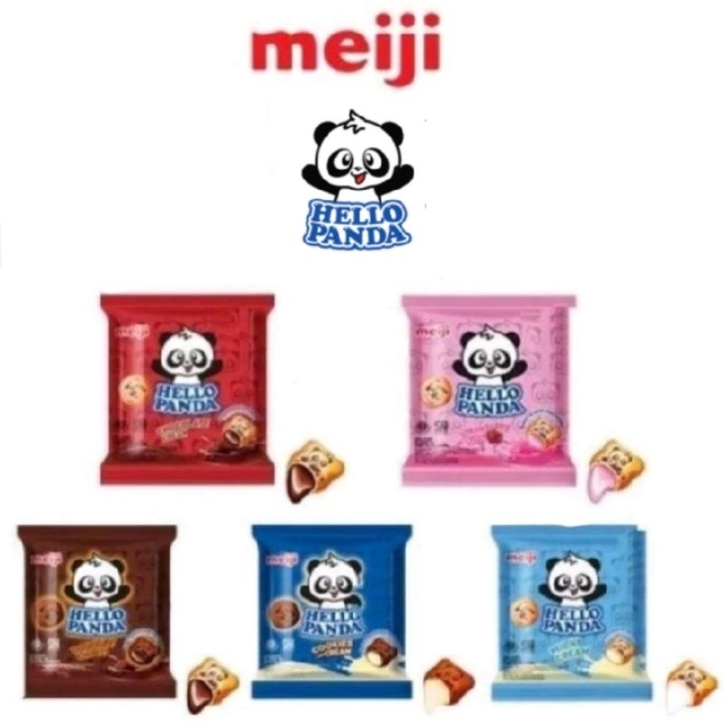 

Hello Panda / Meiji Hellopanda Biskuit / Panda Renceng / Chocolate Strawberry Double Choco Milk Cookies Cream Caramel