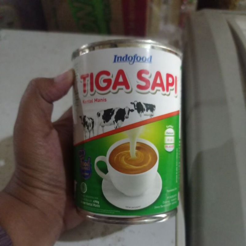 

Susu kental manis TIGA SAPI 490g/krimer kental manis indofood
