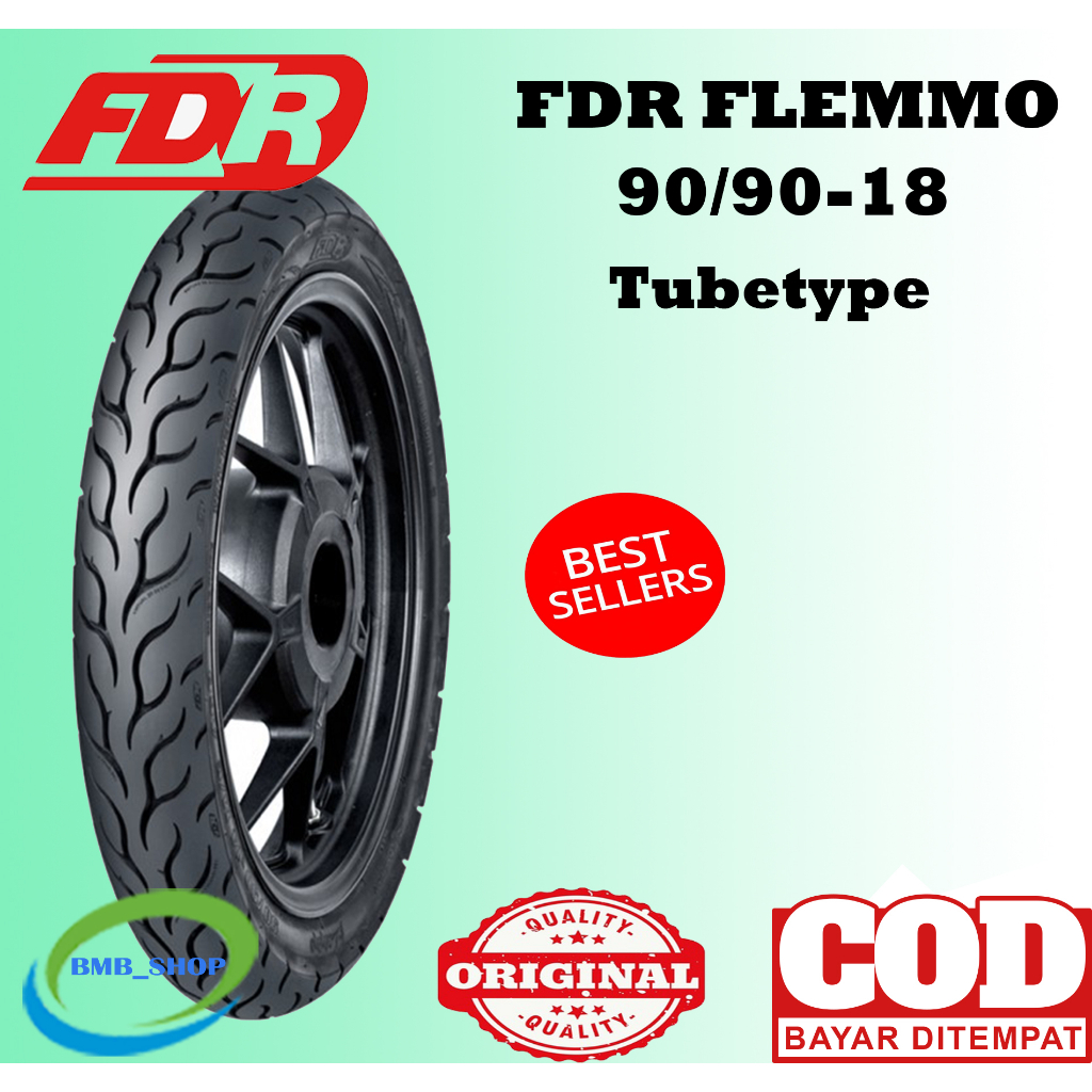 Ban Motor FDR Flemmo 90/90 ring 18 atau 300 -18 Bukan tubeless Original untuk motor RX king  tiger thunder